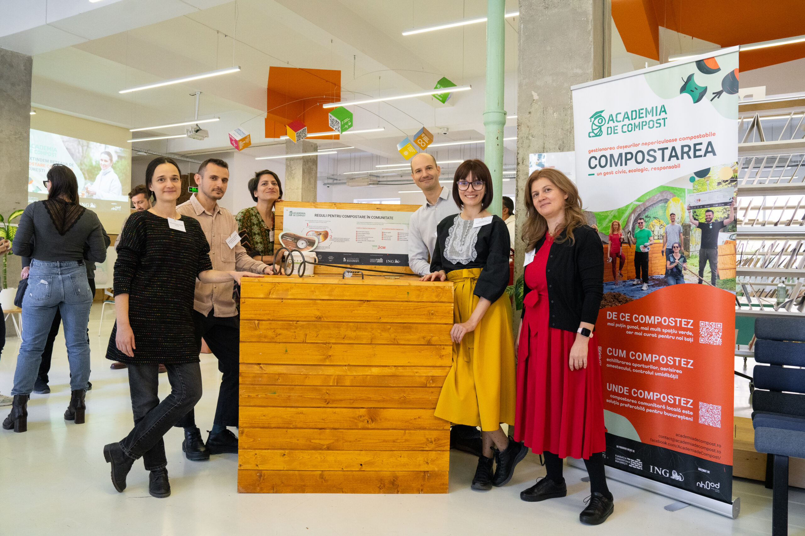 Foto eveniment: Cum extindem rețeaua de compostare comunitară în București? Foto credits: Alex Busuioceanu